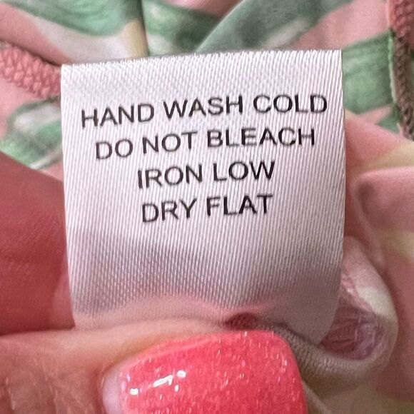 Haute Monde Tropical Pink and Green Women's High Low Dress NWT Large - Picture 7 of 8